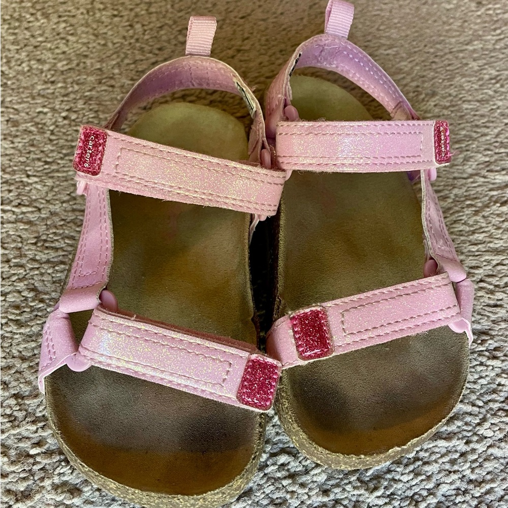 Carter's Pink Sparkling Sandals.
